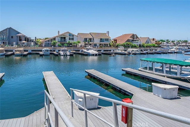 3496 Windspun, Huntington Beach, CA 92649 - dock with a water view and a residential view