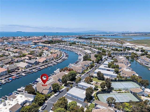 3496 Windspun, Huntington Beach, CA 92649 - aerial perspective of suburban area with a nearby body of water and a marina