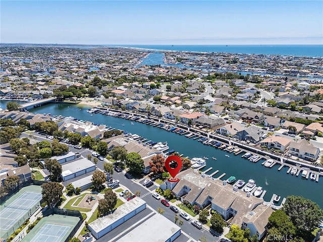 3496 Windspun, Huntington Beach, CA 92649 - aerial view of residential area featuring a nearby body of water and numerous boat docks
