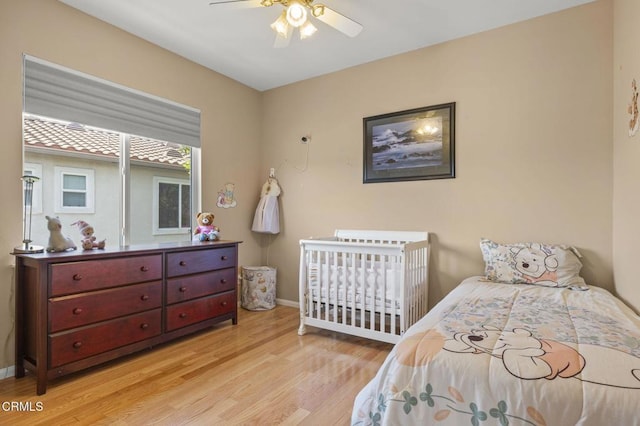 1776 Marsala Way, Camarillo, CA 93012 - bedroom with light wood-style flooring and ceiling fan