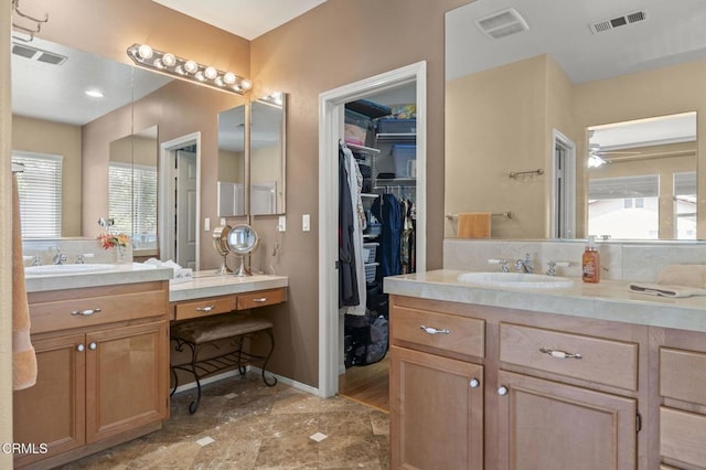 1776 Marsala Way, Camarillo, CA 93012 - full bathroom featuring two vanities, healthy amount of natural light, and a spacious closet