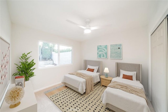 5955 Scheelite St, Jurupa Valley, CA 92509 - bedroom with ceiling fan and a closet