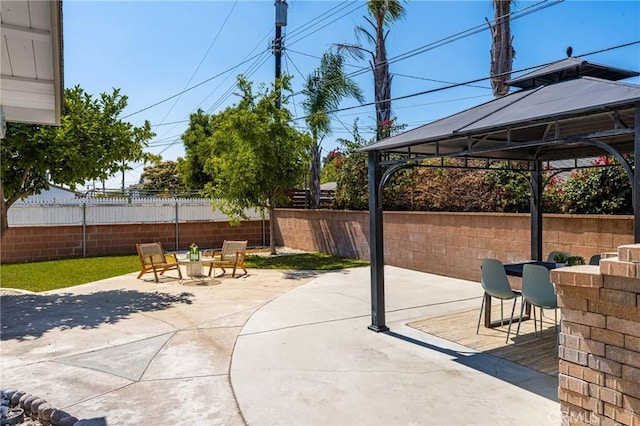 15027 Barnwall St, La Mirada, CA 90638 - fenced backyard featuring a gazebo and a patio