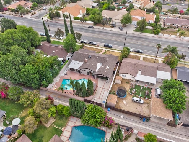 10535 Reseda Blvd, Porter Ranch, CA 91326 - aerial view of residential area with a pool