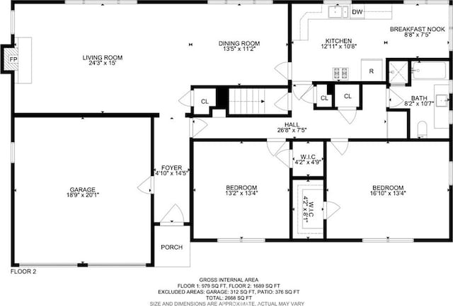 824 De La Fuente St, Monterey Park, CA 91754 - view of home floor plan
