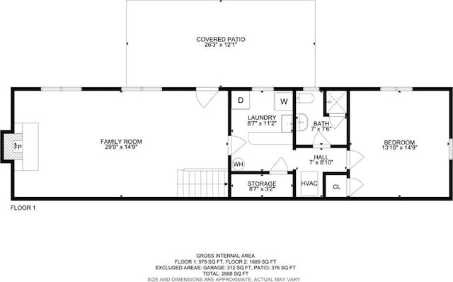 824 De La Fuente St, Monterey Park, CA 91754 - view of property floor plan