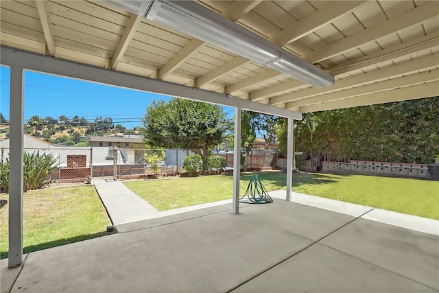 824 De La Fuente St, Monterey Park, CA 91754 - fenced backyard with a patio area