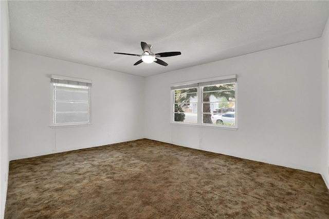824 De La Fuente St, Monterey Park, CA 91754 - empty room with carpet, ceiling fan, and a textured ceiling