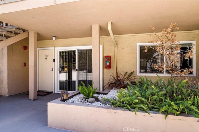 10757 Hortense St Unit 102, North Hollywood, CA 91602 - property entrance featuring stucco siding