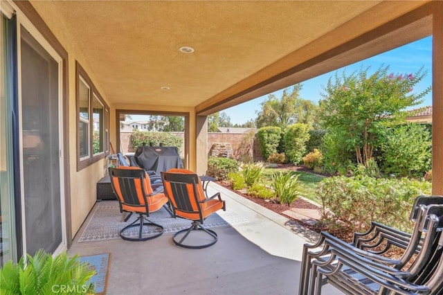 29183 Jacaranda, Lake Elsinore, CA 92530 - fenced backyard featuring a patio area and a grill