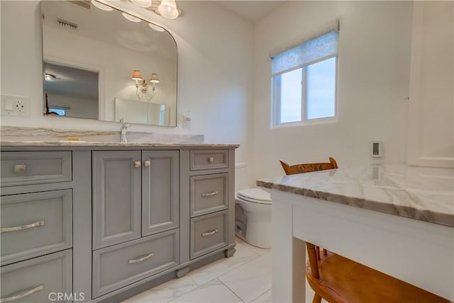 1906 S Patton Ave, San Pedro, CA 90732 - bathroom with vanity and marble look tiles