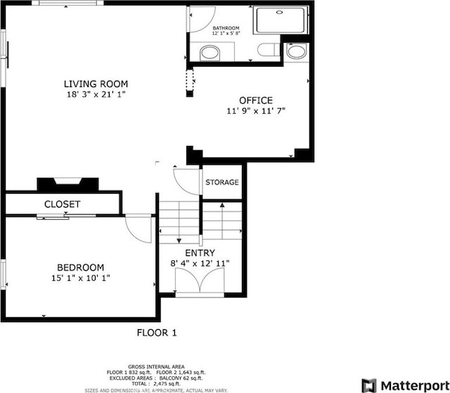1906 S Patton Ave, San Pedro, CA 90732 - view of room layout