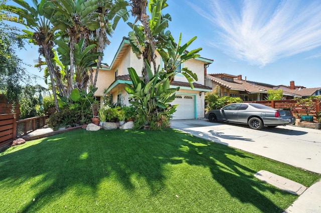 250 65th St, San Diego, CA 92114 - view of front of home with driveway, a garage, and stucco siding