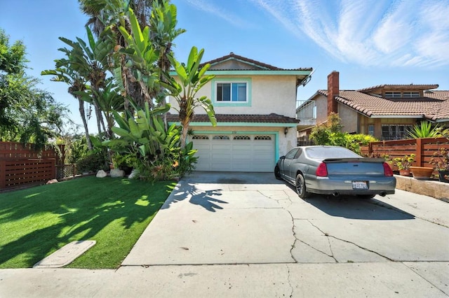 250 65th St, San Diego, CA 92114 - traditional home with concrete driveway, a garage, and stucco siding