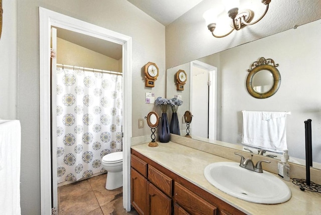 250 65th St, San Diego, CA 92114 - full bathroom with tile patterned floors, vanity, and curtained shower