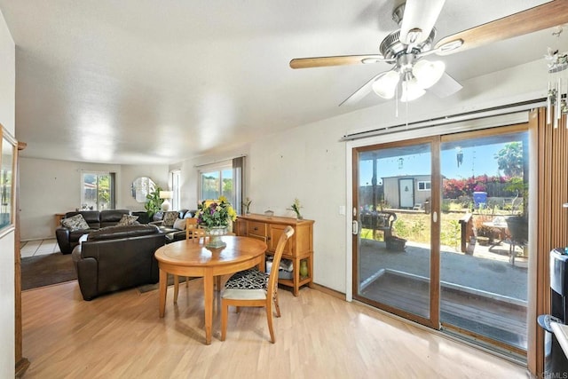 250 65th St, San Diego, CA 92114 - dining area featuring light wood-style floors and ceiling fan