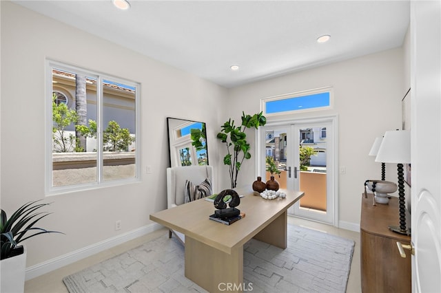 7 Sierra Vis, Laguna Niguel, CA 92677 - office space with healthy amount of natural light, french doors, and recessed lighting