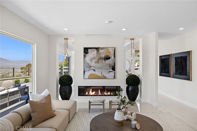 7 Sierra Vis, Laguna Niguel, CA 92677 - living room with a mountain view and recessed lighting