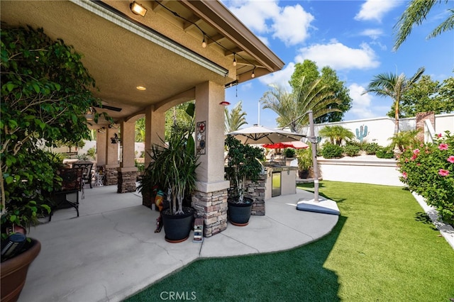 5601 Crestline Pl, Rancho Cucamonga, CA 91739 - view of patio featuring area for grilling
