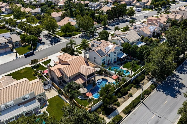 5601 Crestline Pl, Rancho Cucamonga, CA 91739 - aerial view of residential area with a pool area