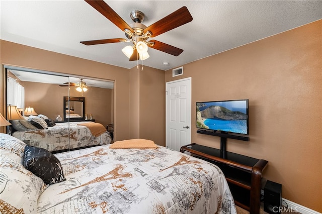 5601 Crestline Pl, Rancho Cucamonga, CA 91739 - bedroom featuring a ceiling fan