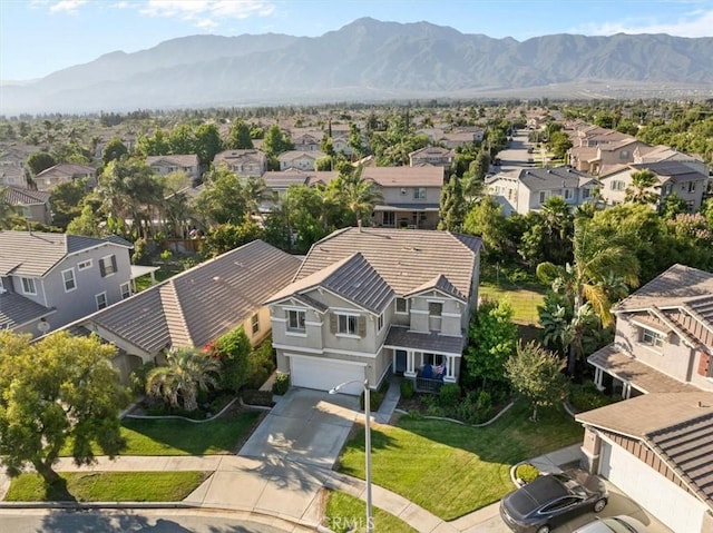 11868 Bunker Hill Dr, Rancho Cucamonga, CA 91730 - aerial perspective of suburban area with mountains
