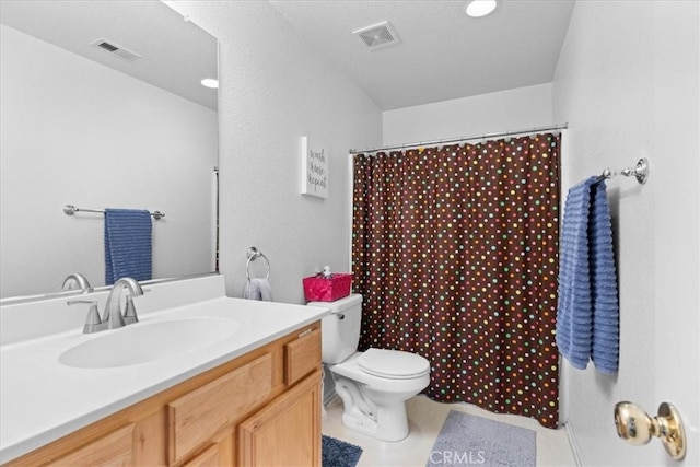 11868 Bunker Hill Dr, Rancho Cucamonga, CA 91730 - bathroom featuring vanity and a shower with shower curtain