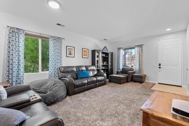 11868 Bunker Hill Dr, Rancho Cucamonga, CA 91730 - carpeted living area with healthy amount of natural light and recessed lighting