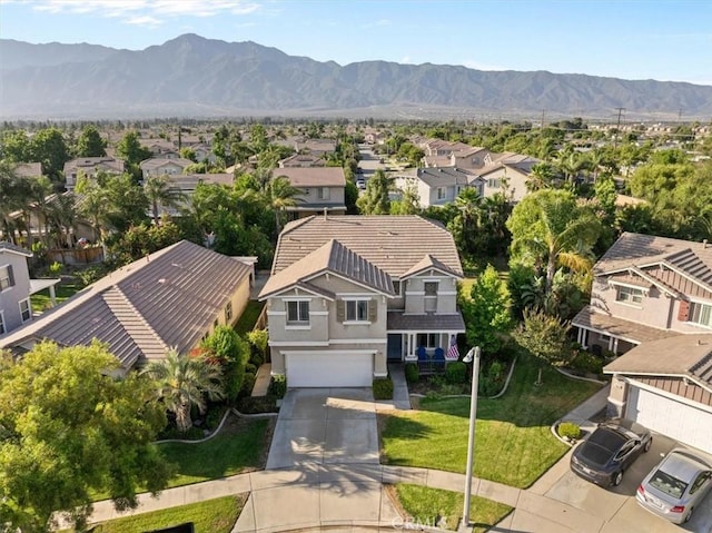 11868 Bunker Hill Dr, Rancho Cucamonga, CA 91730 - aerial view of residential area with mountains