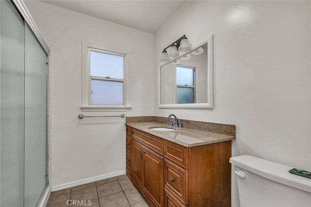 1014 W 185th St, Gardena, CA 90248 - full bathroom featuring vanity, a shower stall, and tile patterned flooring