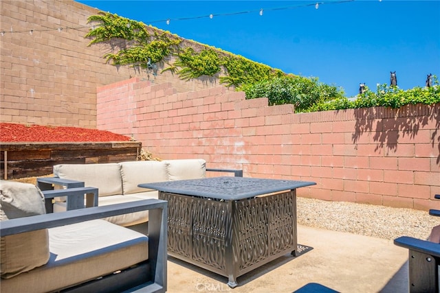 9140 Garden St, Rancho Cucamonga, CA 91701 - fenced backyard with an outdoor hangout area and a patio area