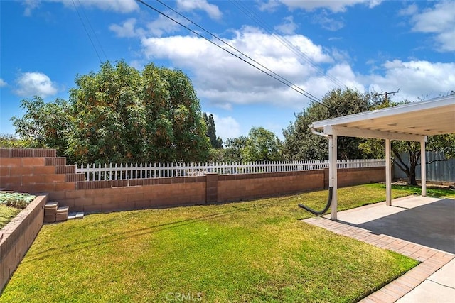14836 Rayfield Dr, La Mirada, CA 90638 - fenced backyard with a patio area