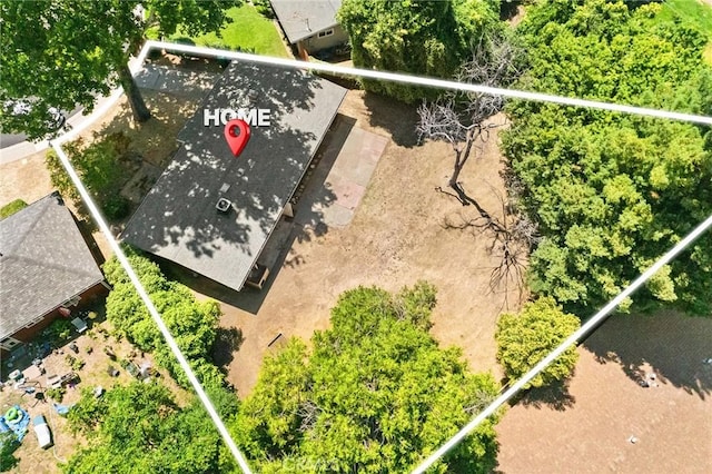 2344 Porter Way, Chico, CA 95926 - aerial view of property and surrounding area with property parcel outlined