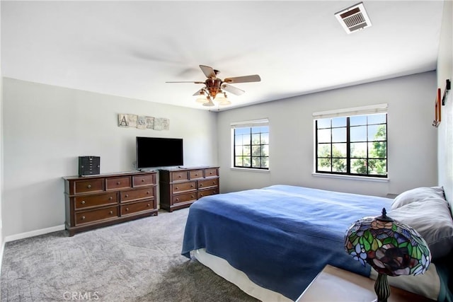17321 Sunset View Dr, Riverside, CA 92504 - bedroom featuring carpet and a ceiling fan