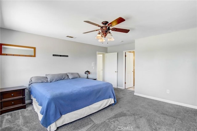 17321 Sunset View Dr, Riverside, CA 92504 - carpeted bedroom with a ceiling fan and baseboards
