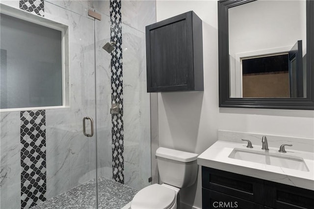 19022 Shamrock Ln, Yorba Linda, CA 92886 - bathroom with vanity and a marble finish shower
