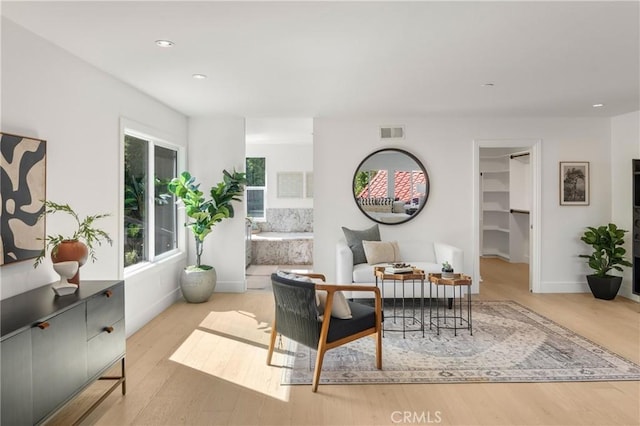 19022 Shamrock Ln, Yorba Linda, CA 92886 - living area featuring wood finished floors and recessed lighting