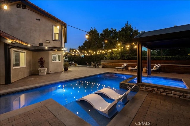 19022 Shamrock Ln, Yorba Linda, CA 92886 - view of pool featuring a patio and a pool with connected hot tub