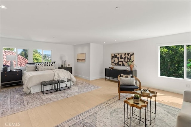 19022 Shamrock Ln, Yorba Linda, CA 92886 - bedroom with wood finished floors and recessed lighting