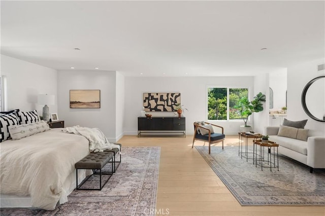 19022 Shamrock Ln, Yorba Linda, CA 92886 - bedroom with light wood finished floors and recessed lighting