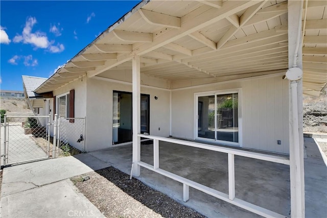 28296 Oregon Pl, Menifee, CA 92587 - view of patio with a gate