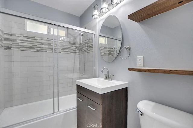 28296 Oregon Pl, Menifee, CA 92587 - full bath featuring vanity and shower / bath combination with glass door