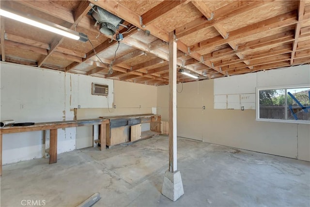 28296 Oregon Pl, Menifee, CA 92587 - below grade area with a wall mounted AC