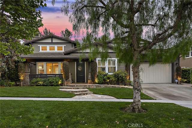 20 Becker, Ladera Ranch, CA 92694 - view of front facade with driveway, a lawn, and a porch