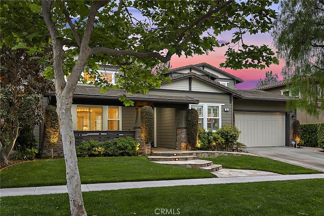 20 Becker, Ladera Ranch, CA 92694 - craftsman inspired home featuring a garage, driveway, a front yard, and a porch