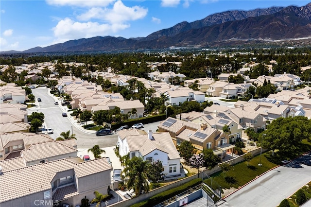 6791 Florence Pl, Rancho Cucamonga, CA 91701 - aerial view of residential area with a mountain backdrop