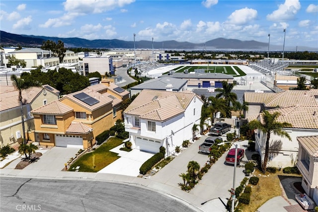 6791 Florence Pl, Rancho Cucamonga, CA 91701 - aerial perspective of suburban area with mountains