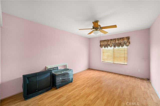 6791 Florence Pl, Rancho Cucamonga, CA 91701 - empty room featuring wood finished floors and a ceiling fan