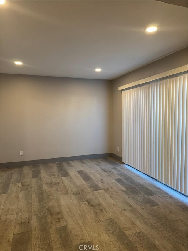 7445 Laurelgrove Ave Unit 2, North Hollywood, CA 91605 - empty room featuring wood finished floors and recessed lighting