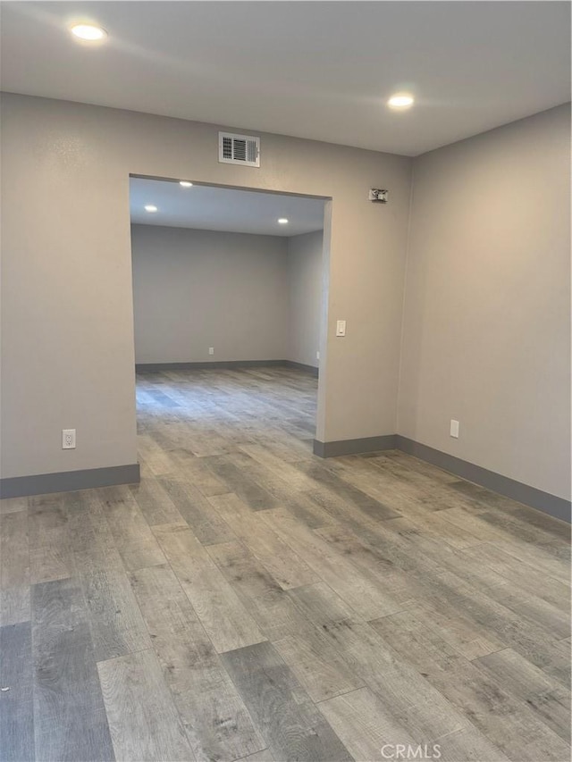 7445 Laurelgrove Ave Unit 2, North Hollywood, CA 91605 - unfurnished room with wood finished floors and recessed lighting